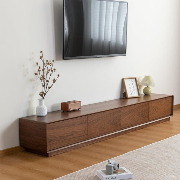 Wooden TV Unit with Natural Arrow Veneer Counter – Model CHW-156 from Oscar Furniture
