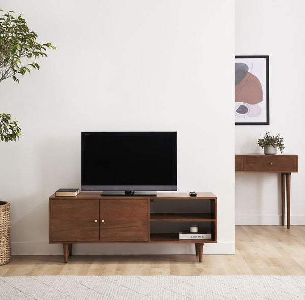 وحدة تلفزيون خشب كونتر بقشرة أرو طبيعي – موديل CHW-158 من أوسكار فرنتشر