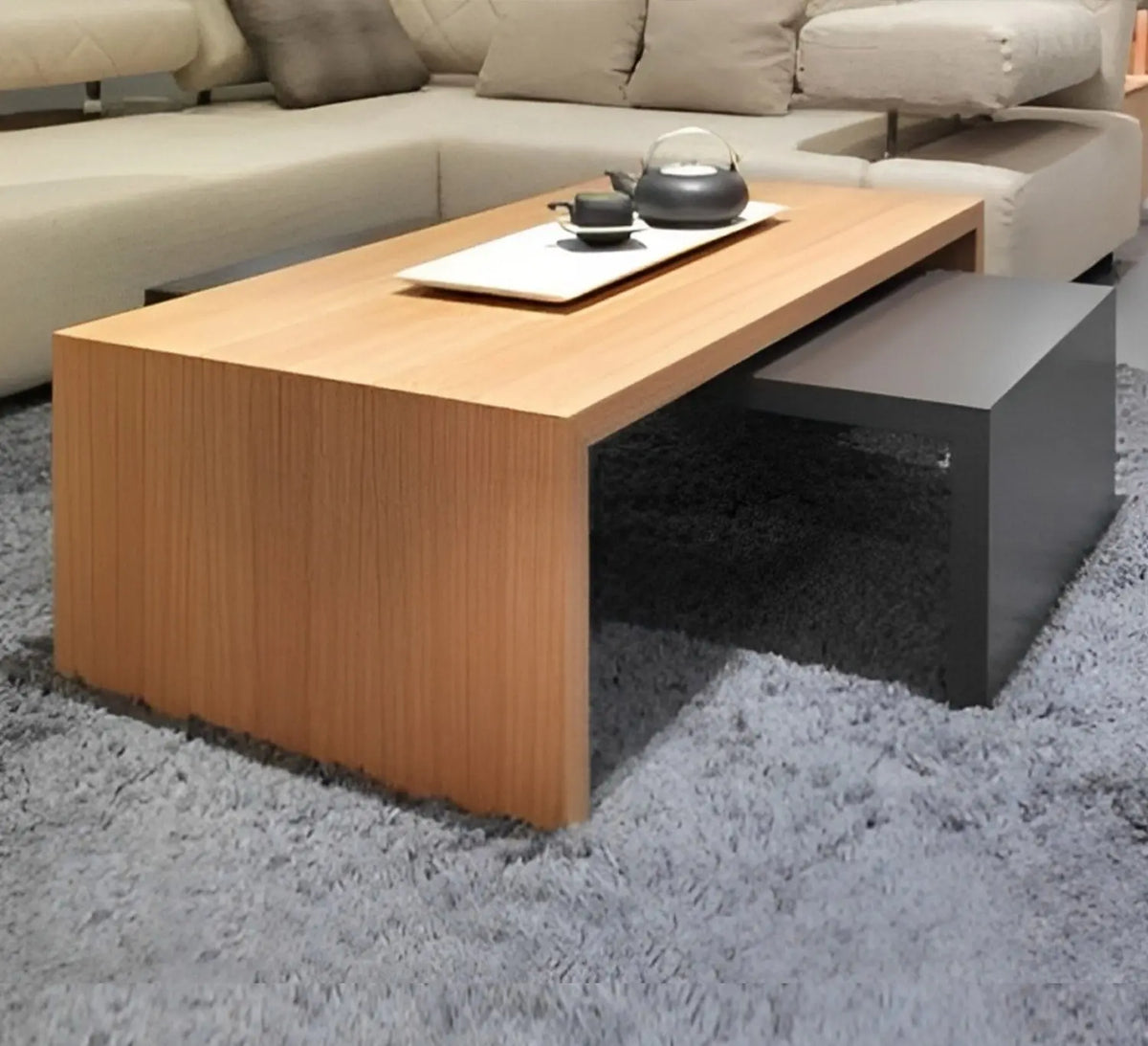 High quality MDF wood coffee table - 90cmX50cm - ANT-162