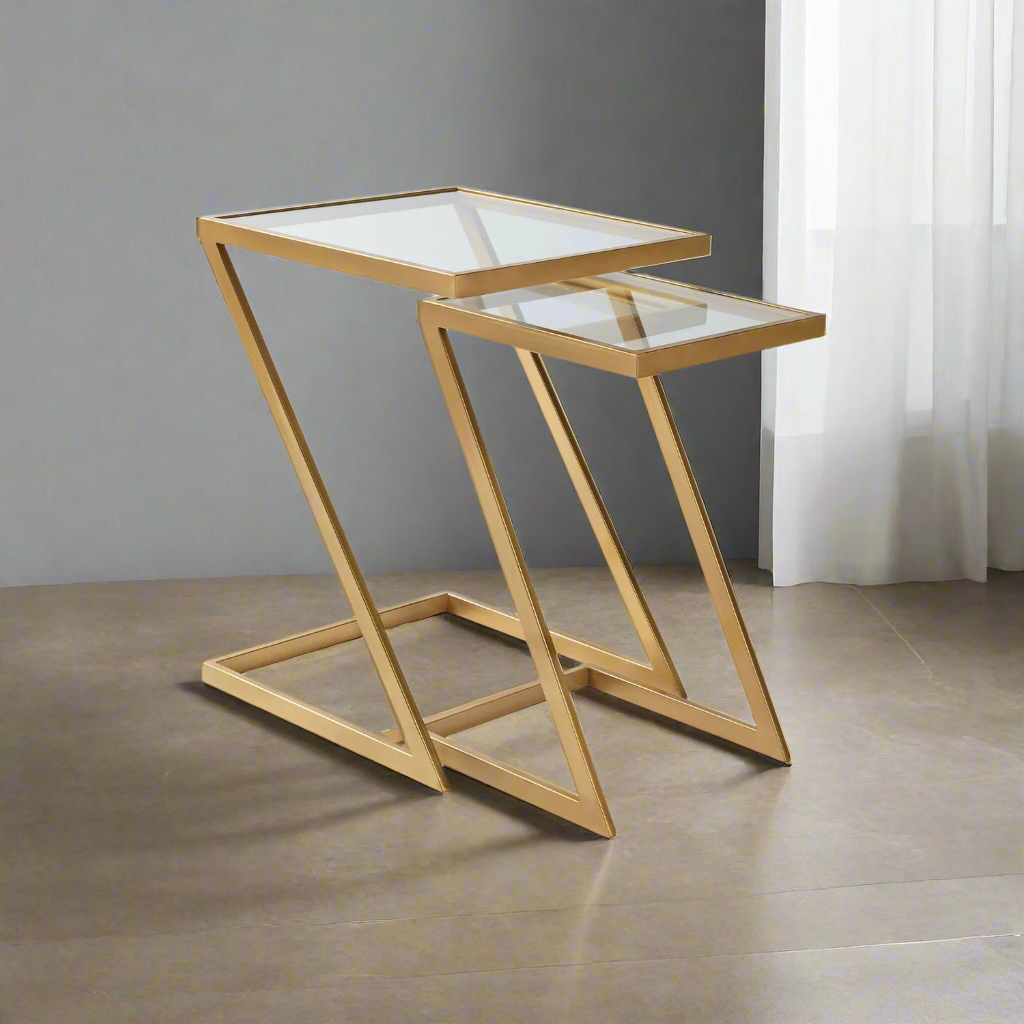 Tensia side table, iron, electrostatic paint