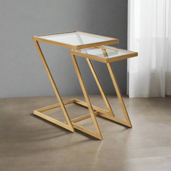 Tensia side table, iron, electrostatic paint
