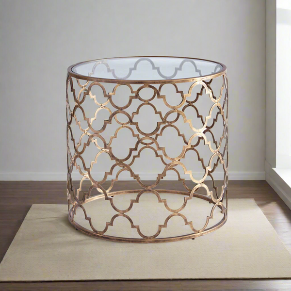 Silvia side table 50 * 40 glass