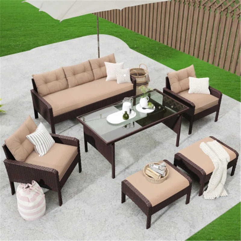 Tyson rattan set for 7 persons
