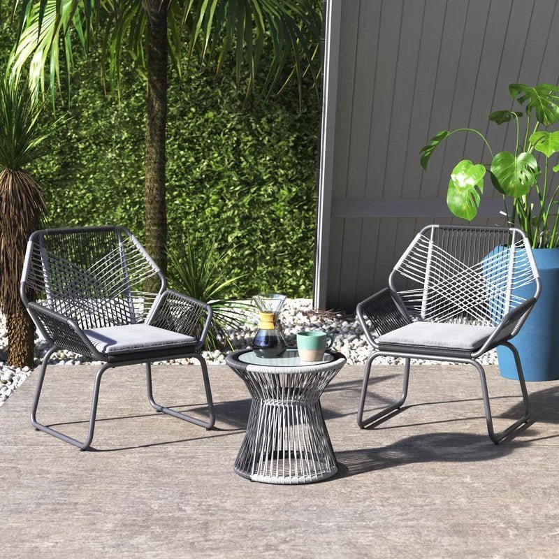 Frost rope set, 2 chairs and a table