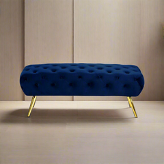 Full Bench – Rust-Proof Treated Steel with Luxury Velvet Fabric