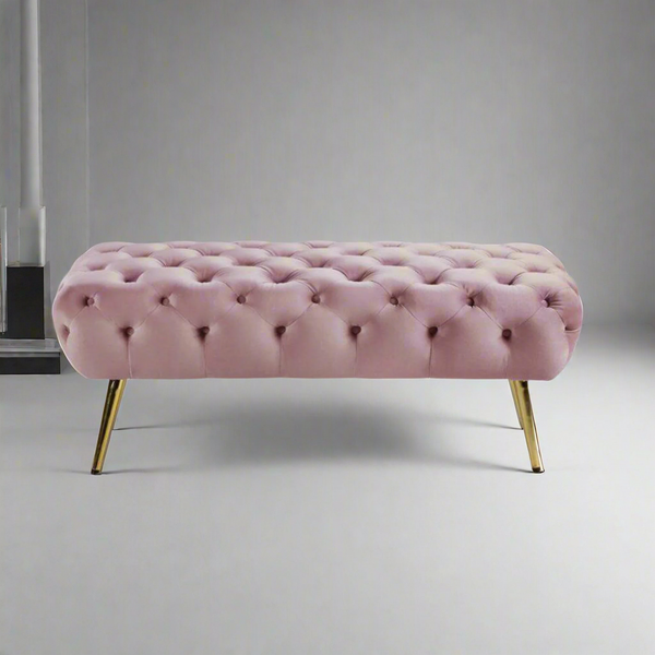 Falls banquette 100 * 50 velor, pink