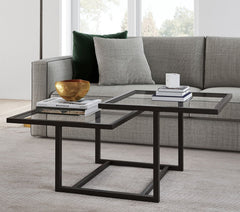 Christine coffee table 100 * 50 black glass