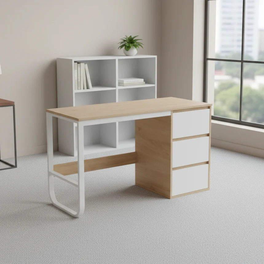 Large Steel and MDF Wood Desk with Professional Design for Work – WAF-236