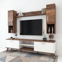 ترابيزة تليفزيون مع وحدات اضافية خشب MDF عالي الجودة - HFS-127