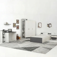 Complete bedroom made of Spanish MDF wood - MAD-022