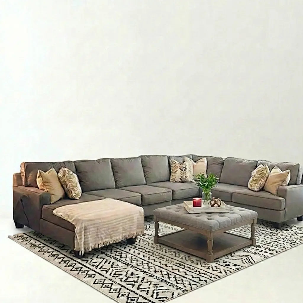 ركنة U shaped خشب الزان - 400*240سم - ELG-064