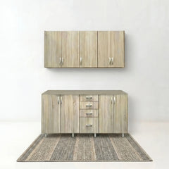 Two piece kitchen made of high quality MDF wood - O-SRH-128