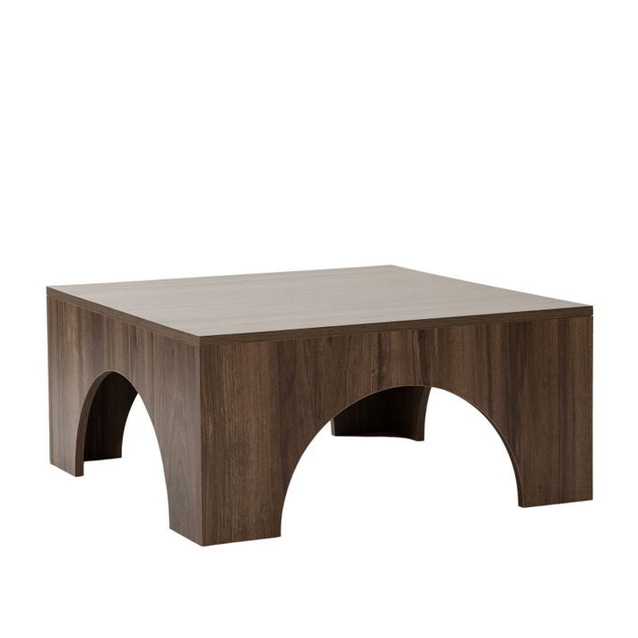 Square brown coffee table – elegant modern design
