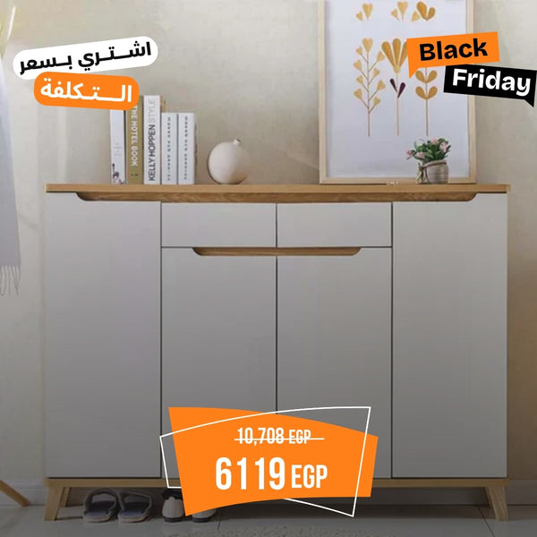 ANT-013 – Falman MDF Shoe Rack with Melamine Surface – Wide Shoe Organizer