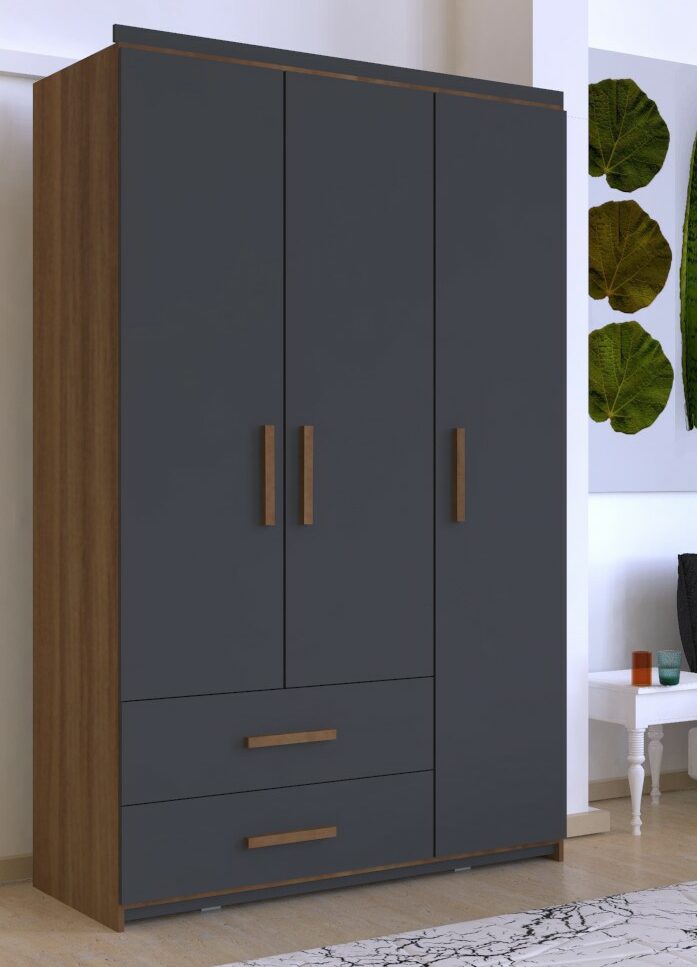 دولاب خشب MDF بطبقة ميلامين 150×50×200 سم –