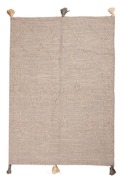 Natural Wool Rug Handmade Multicolor – Model ROF-036