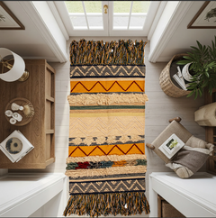 Natural Wool Handmade Multicolor Rug – Model ROF-045