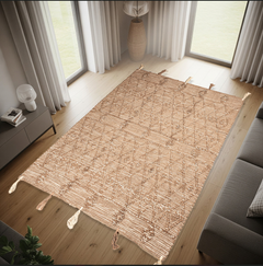 Natural Wool Rug Handmade Multicolor – Model ROF-056
