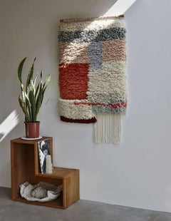Natural Wool Wall Carpet Handmade – Multiple Colors – Model ROF-061