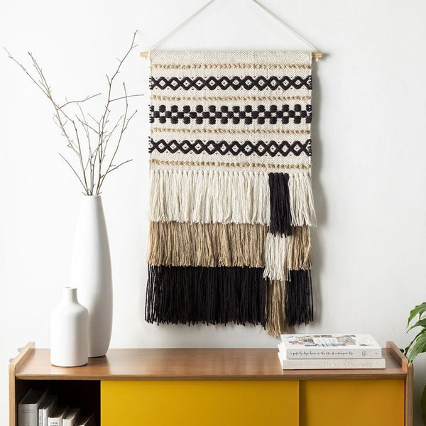 سجادة حائط صوف طبيعي صناعة يدوية – ألوان متعددة – موديل ROF-076