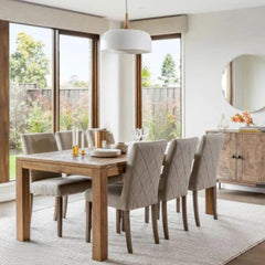 Dining table - 7 pieces of high quality beech wood - KYN-179