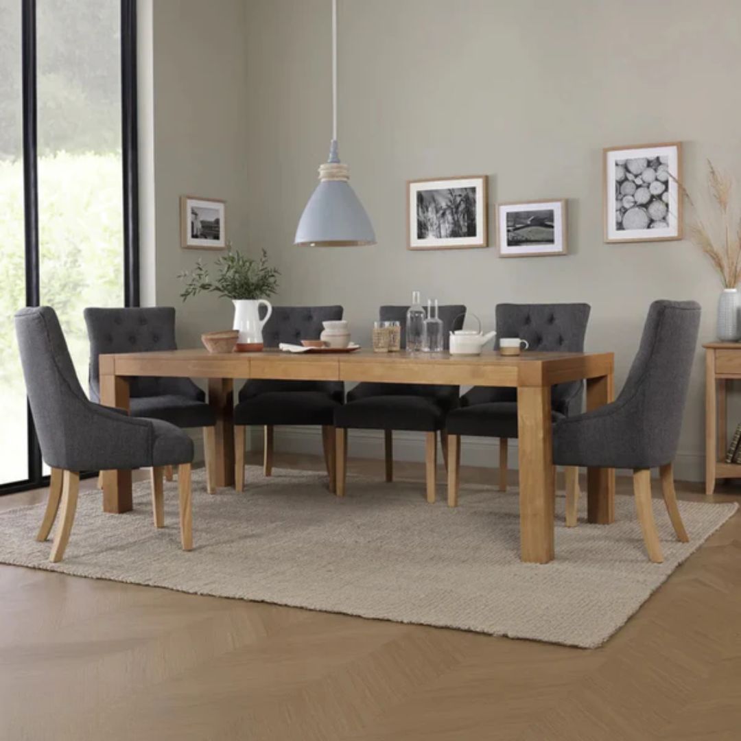Dining table - 7 pieces of high quality beech wood - KYN-193