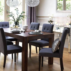 Dining table - 7 pieces of beech wood - natural countertop - KYN-174