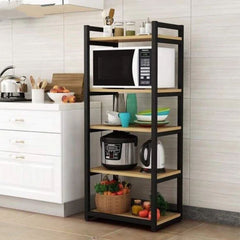 Kitchen display unit, steel and wood - SRS-046