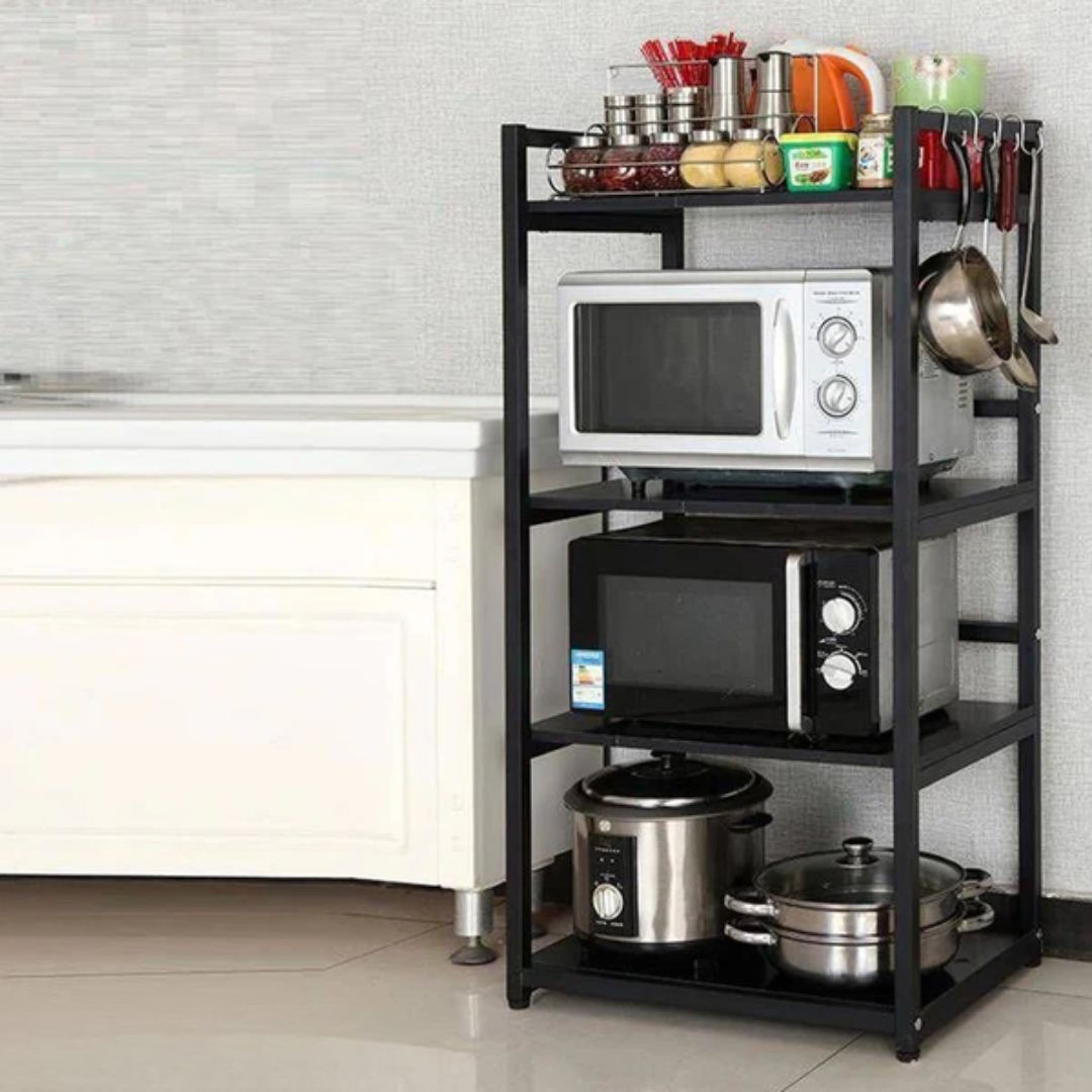 Versatile metal kitchen stand with a modern design
