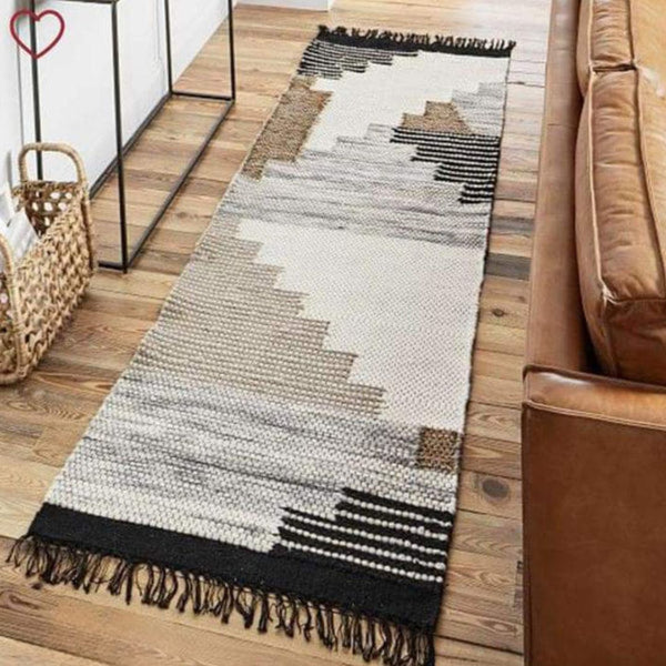 Handmade pure wool rug - 200x80cm - LUS-243