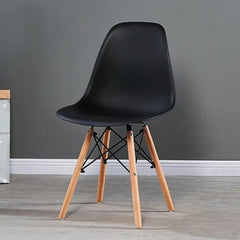 Modern acrylic chair with beech wood legs - RYL-002