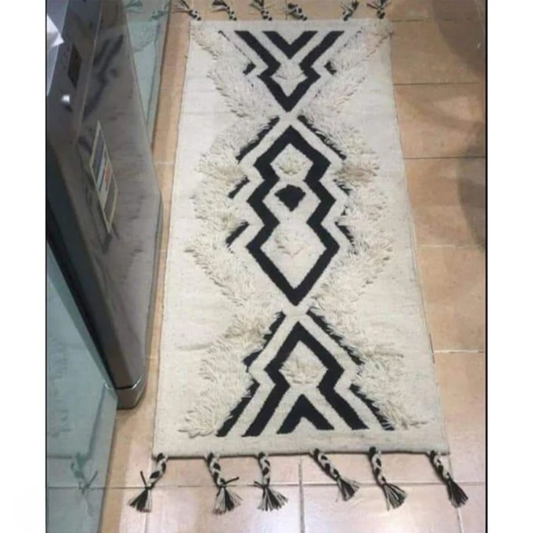 Handmade pure wool rug - 80x150cm - LUS-190