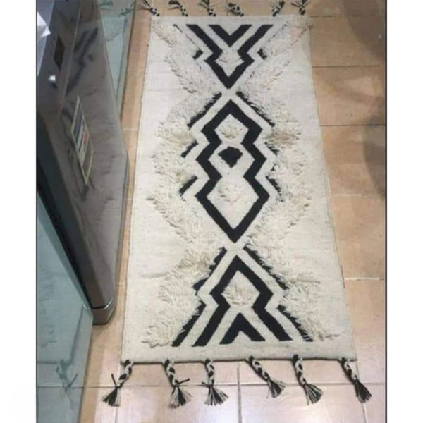 سجادة هاند ميد من الصوف الخالص - 80x150cm - LUS-190