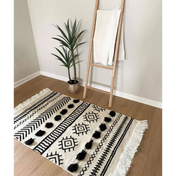 سجادة هاند ميد من الصوف الخالص - 80x150cm - LUS-208