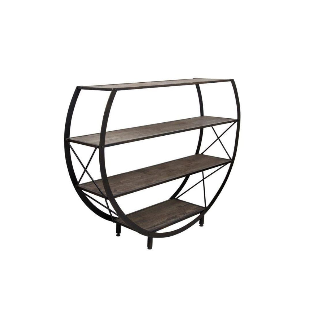 Metal console with wooden top – luxurious modern design