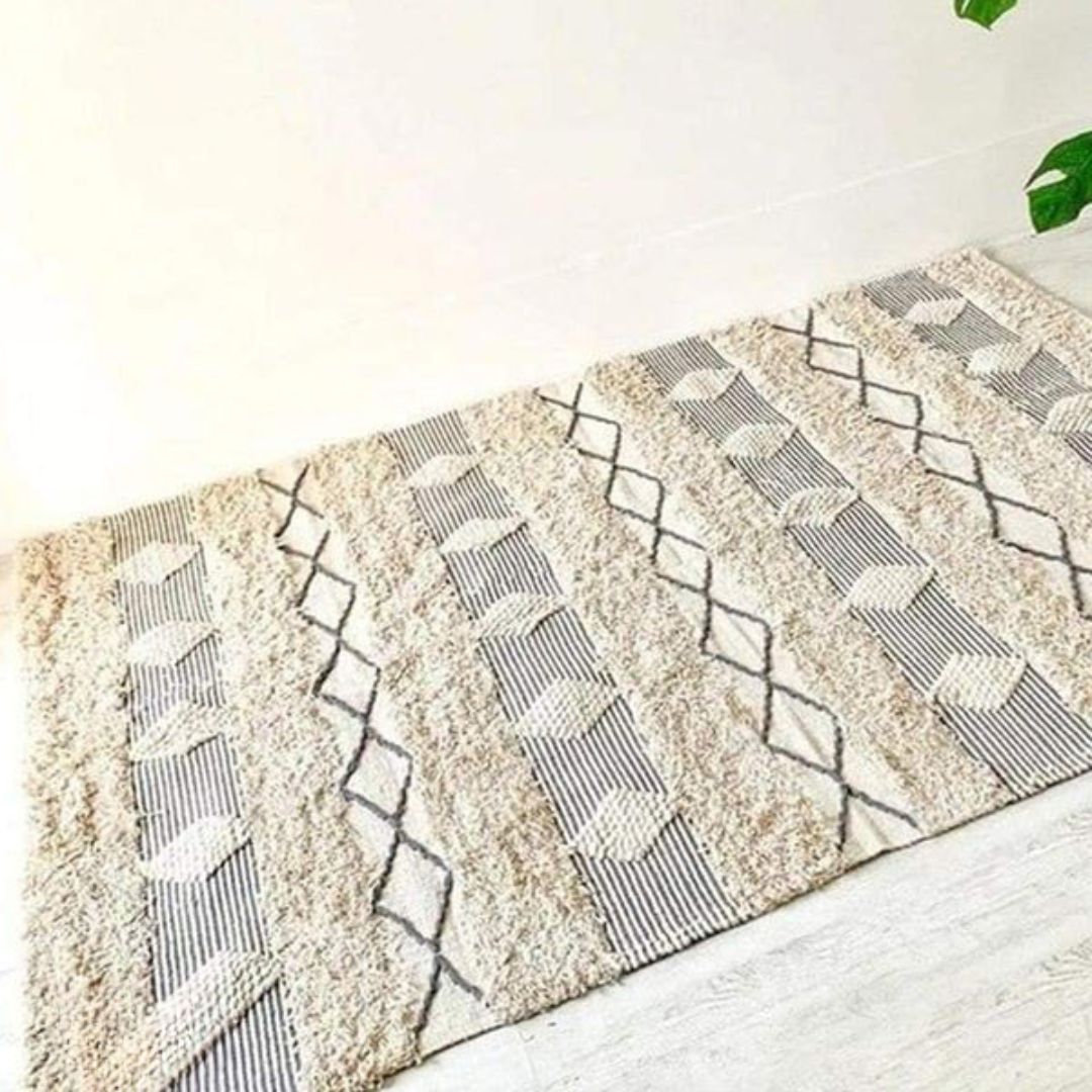 Handmade pure wool rug - 80x150cm - LUS-234