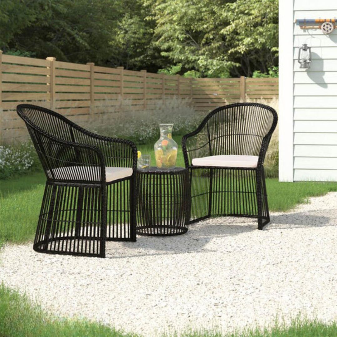 Rattan Sentra set of 2 chairs and a table