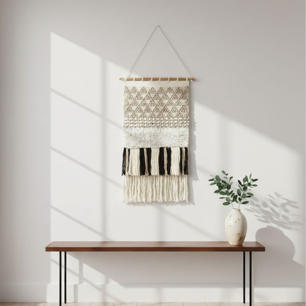 سجادة حائط صوف طبيعي صناعة يدوية – ألوان متعددة – موديل ROF-069