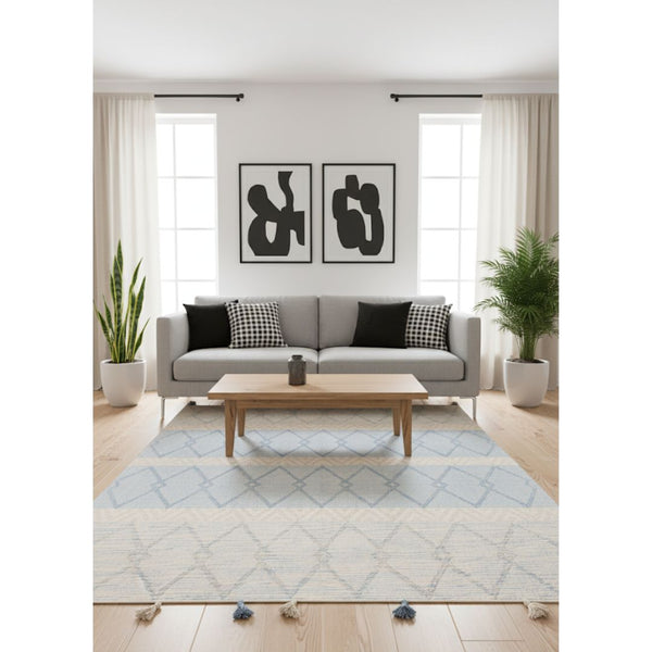 سجادة صوف طبيعي صناعة يدوية متعددة الألوان – موديل ROF-034