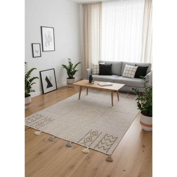 سجادة صوف طبيعي صناعة يدوية متعددة الألوان – موديل ROF-030