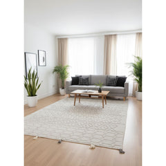 Natural Wool Handmade Rug – Gray Color – Model ROF-035