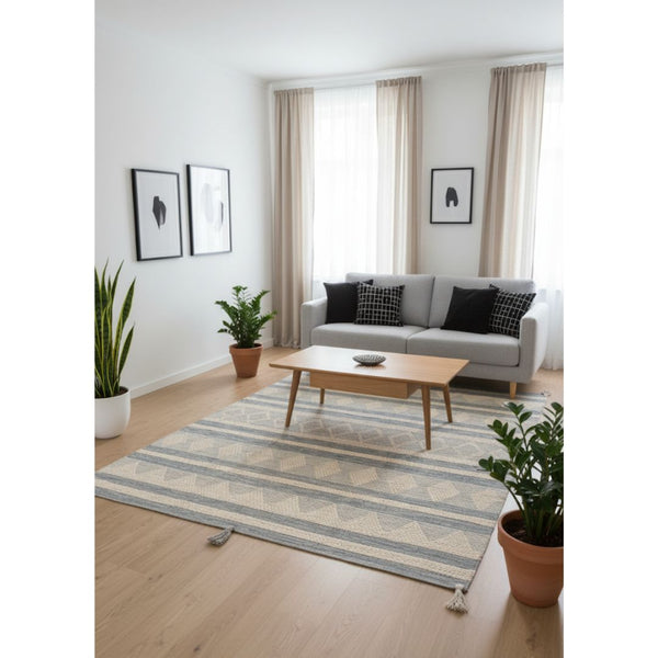 سجادة صوف طبيعي صناعة يدوية متعددة الألوان – موديل ROF-031