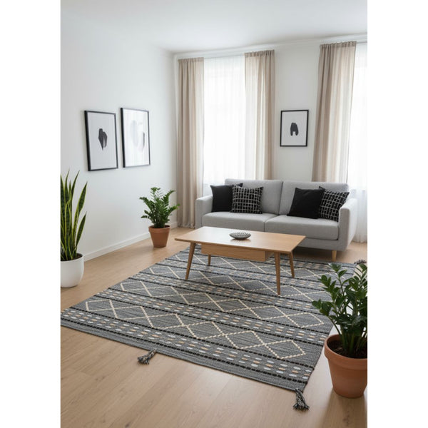 سجادة صوف طبيعي صناعة يدوية متعددة الألوان – موديل ROF-032