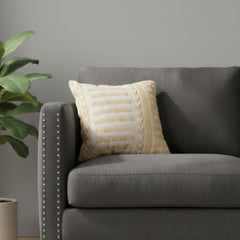 Natural Wool Cushion Fully Handmade – Cotton and Fiber Filling – Size 45×45 cm – Model ROF-096