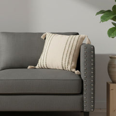 Natural Wool Cushion Fully Handmade – Cotton and Fiber Filling – Size 50×50cm – Model Rof-101