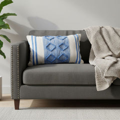 Natural Wool Cushion Fully Handmade – Cotton and Fiber Filling – Size 40×60 cm – Model ROF-079