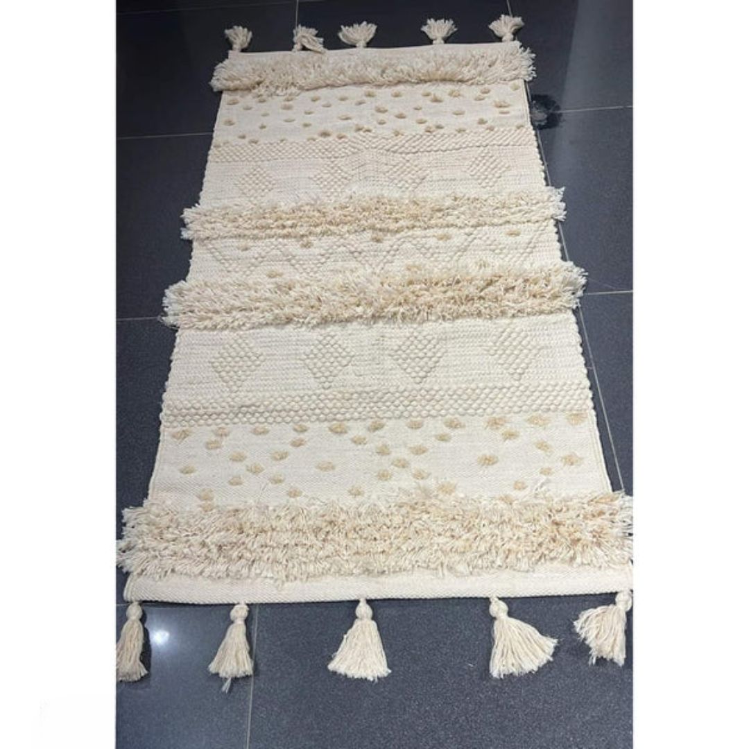 Handmade pure wool rug - 80x150cm - LUS-322