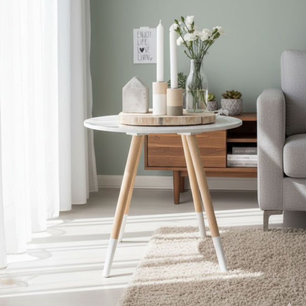 تربيزة جانبية خشب MDF وأرجل موسكي بدهان دوكو + أوستر – موديل CHW-067