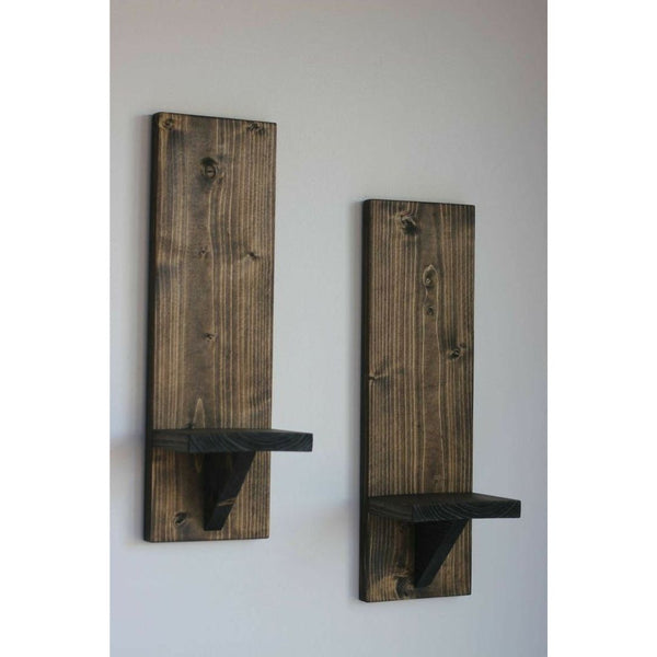 Natural Pine Wood Wall Shelf – Model CHW-132 from Oscar Furniture