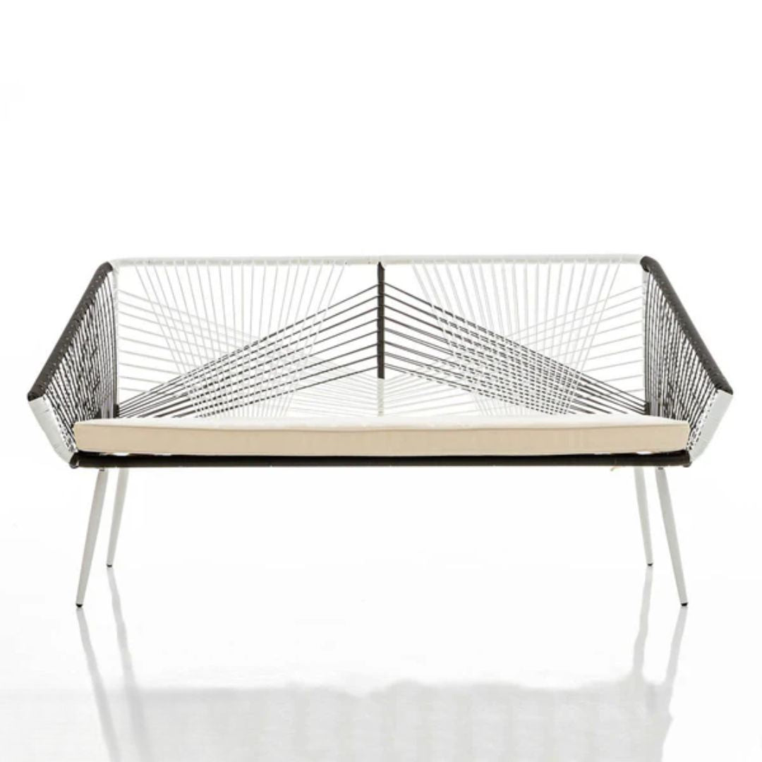 Sofa Beetle Bamboo Rattan 2 Seater